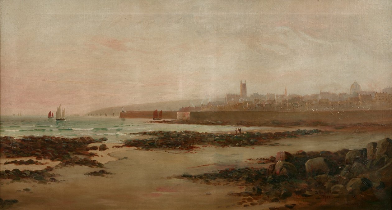 Penzance de Chyandour Beach, 1900 de Le Huguet Le Huguet
