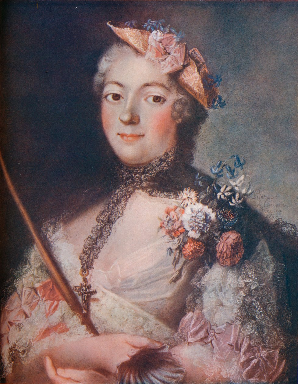 "Retrato de uma Senhora", século XVIII de Le Chevalier