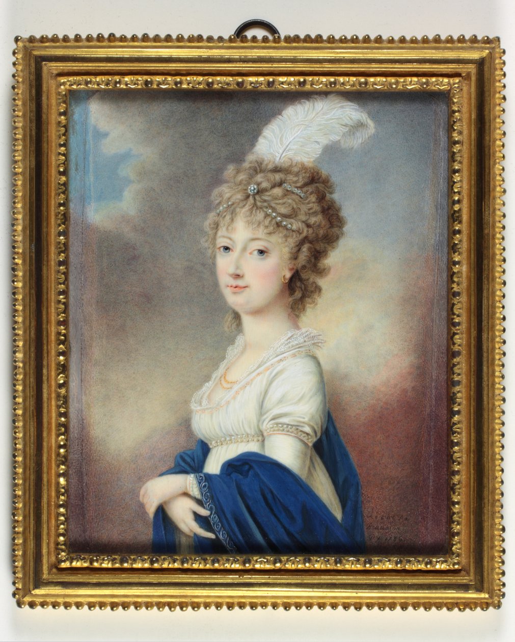 Marie-Therese-Charlotte, Duquesa de Angouleme (esmalte) de Le Chevalier De Beaumont