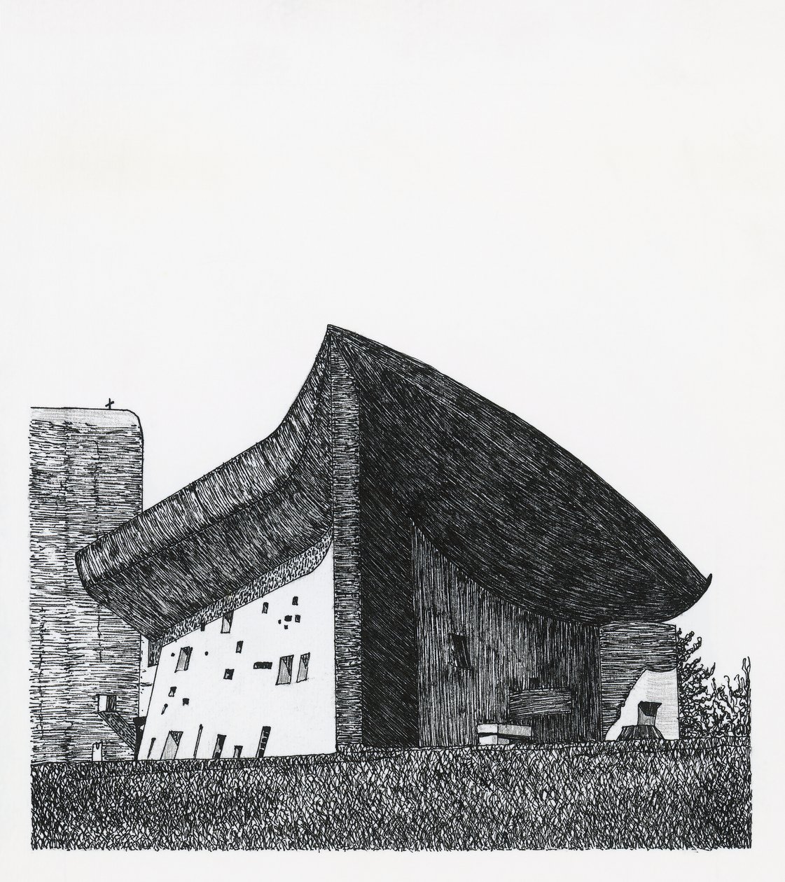 Capela de Notre Dame du Haut em Ronchamp de Le Corbusier (1887 1965)