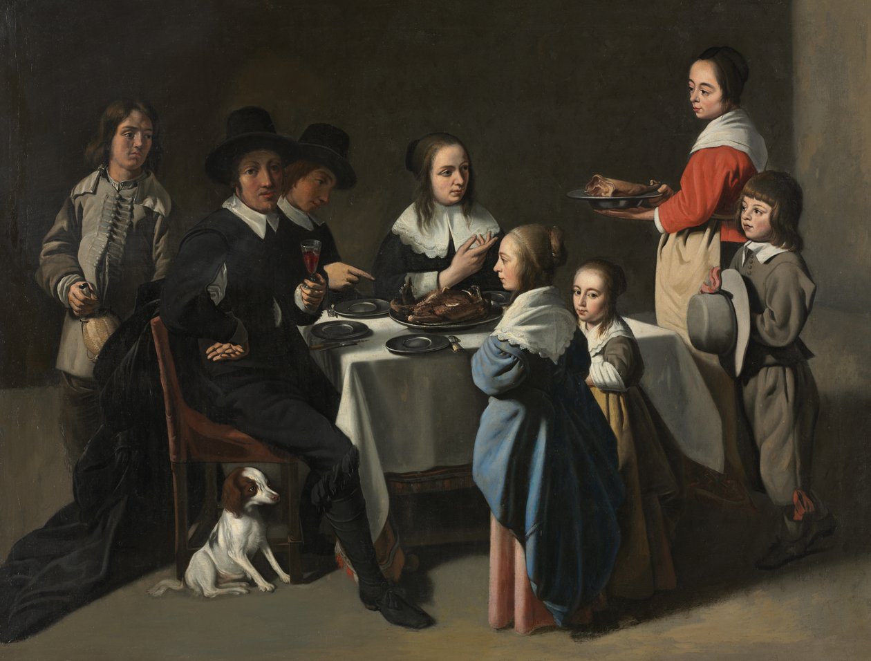 Refeição em Família, c.1645-55 de Le Nain Brothers