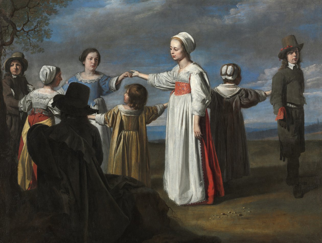 Crianças dançando, c.1650 de Le Nain Brothers