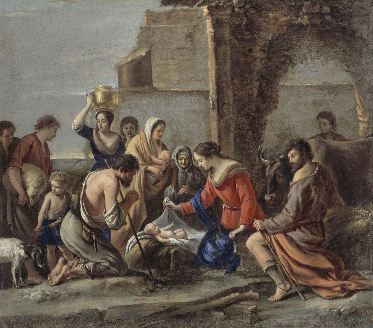 Le Nain - A Adoração dos Pastores, 1644 de Le Nain Brothers