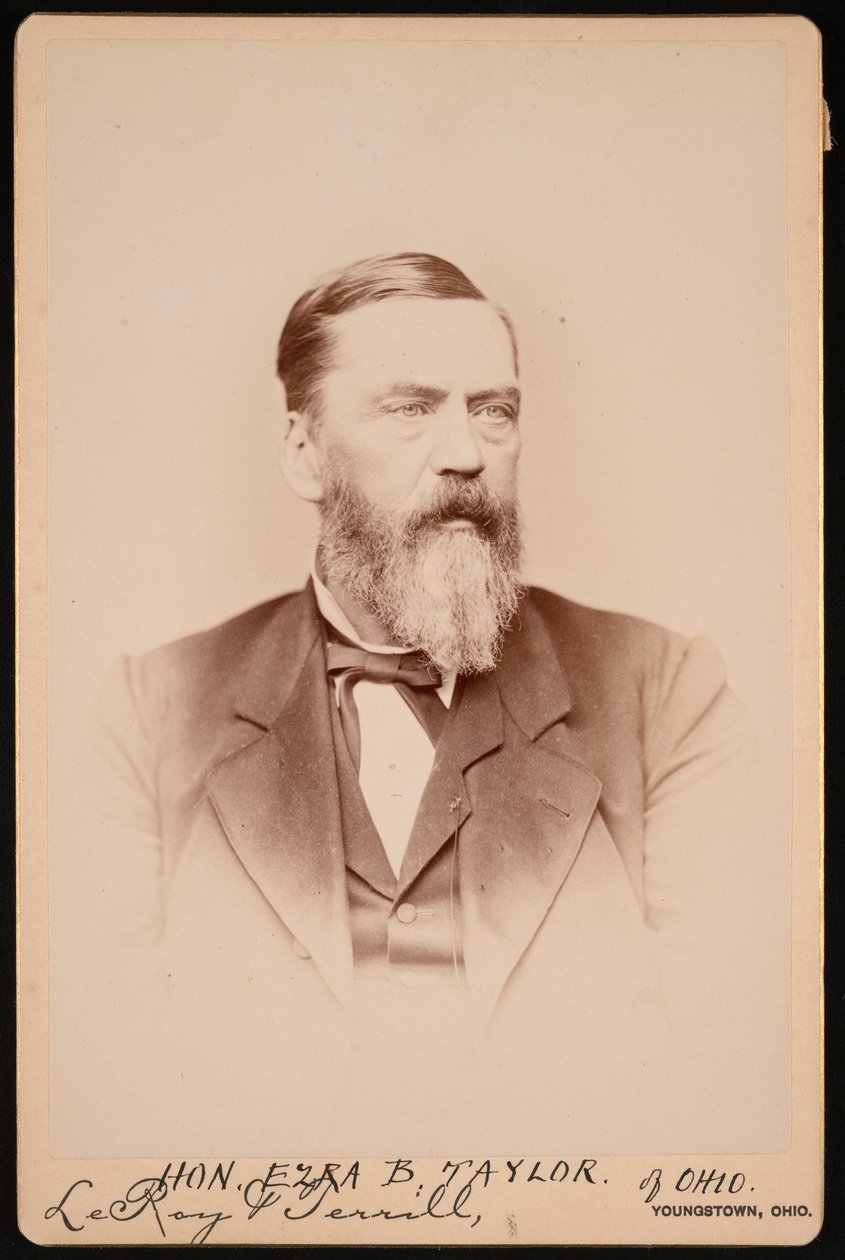 Retrato de Ezra Booth Taylor 1823-1912, Antes de 1896. de Le Roy and Terrill