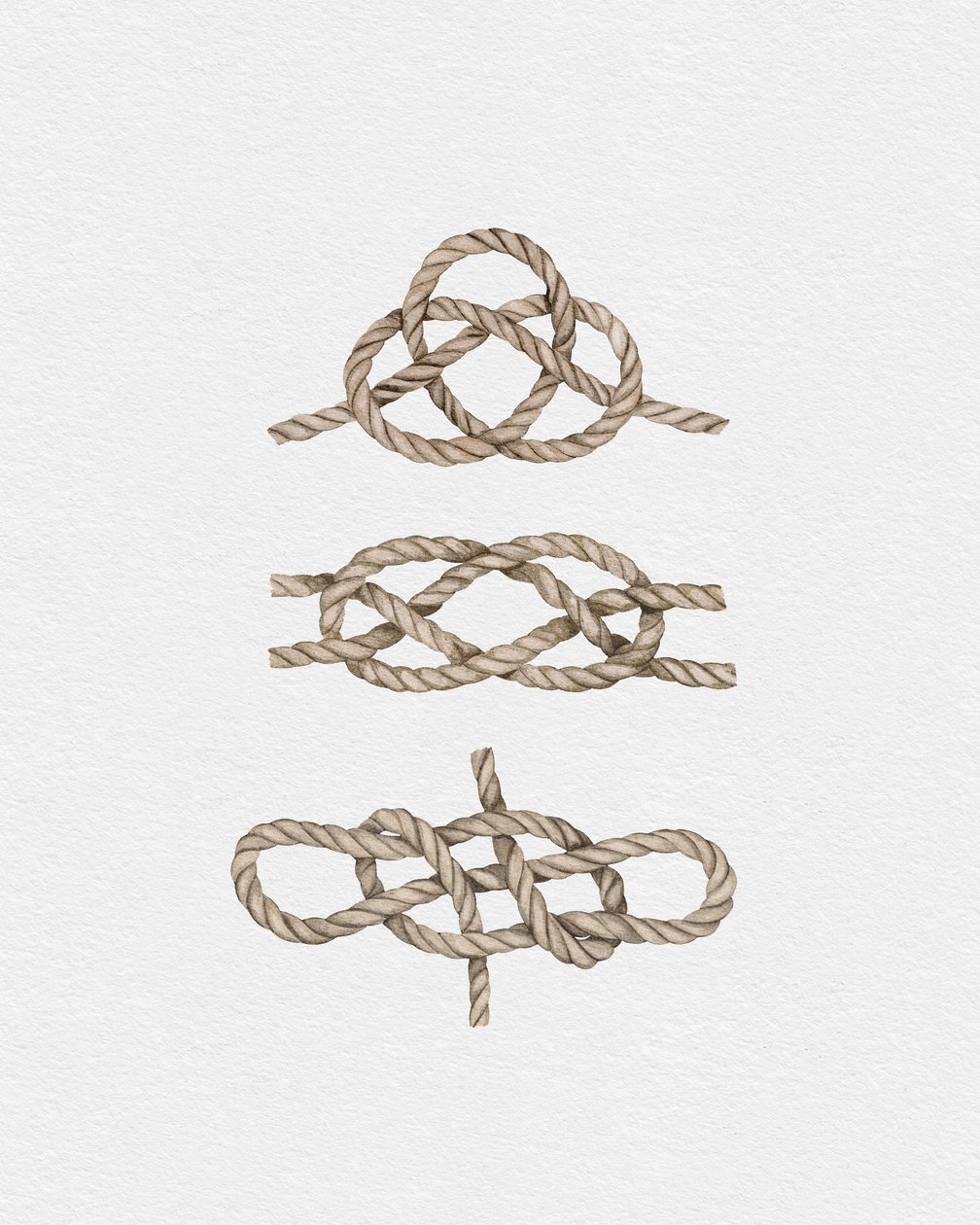 Sailor Knots, c.2019 (técnica mista) de Leah Straatsma
