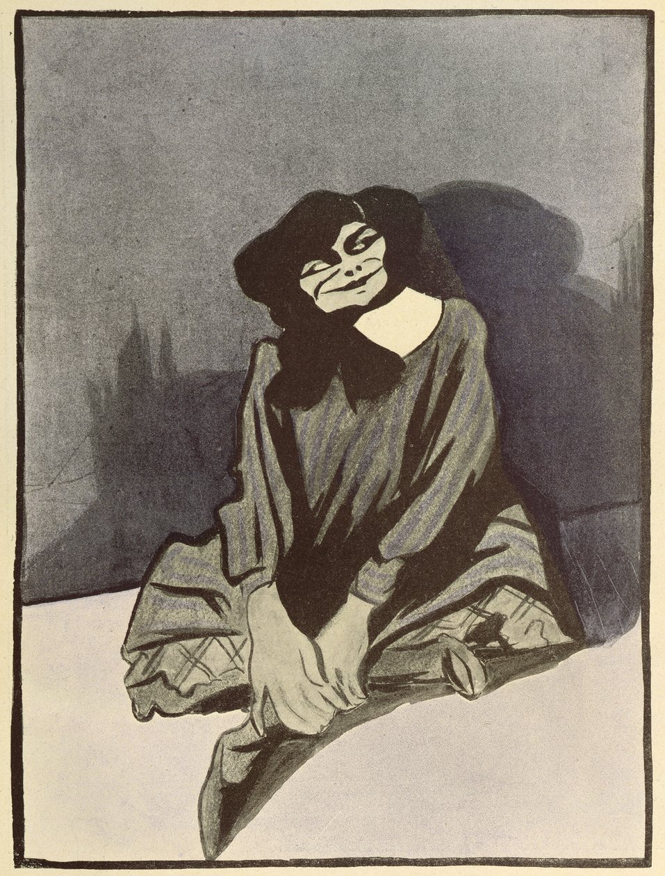 Caricatura de Colette, de 