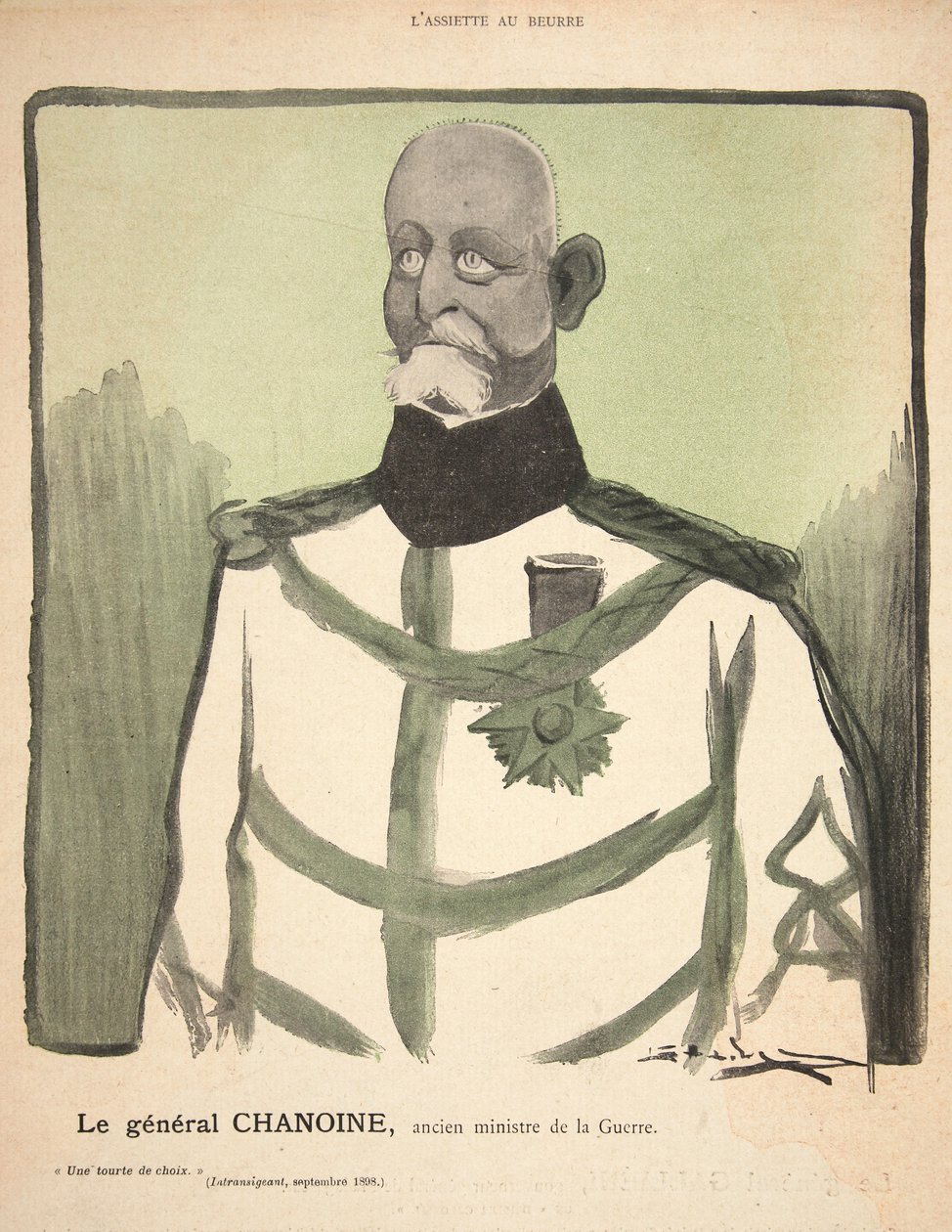 General Chanoine, ex-ministro da Guerra, ilustração de 