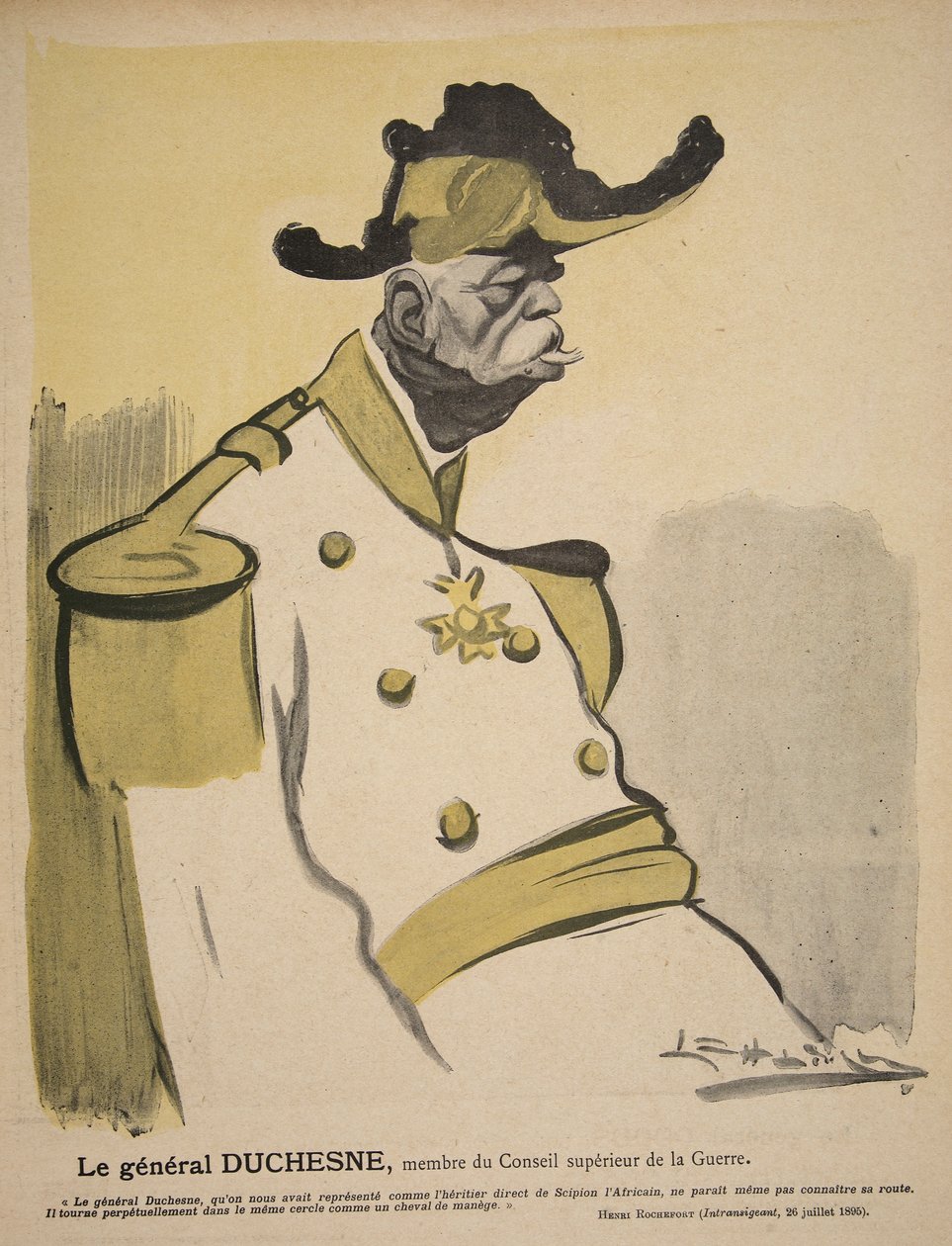 General Duchesne, membro do Conselho de Guerra, ilustração de 
