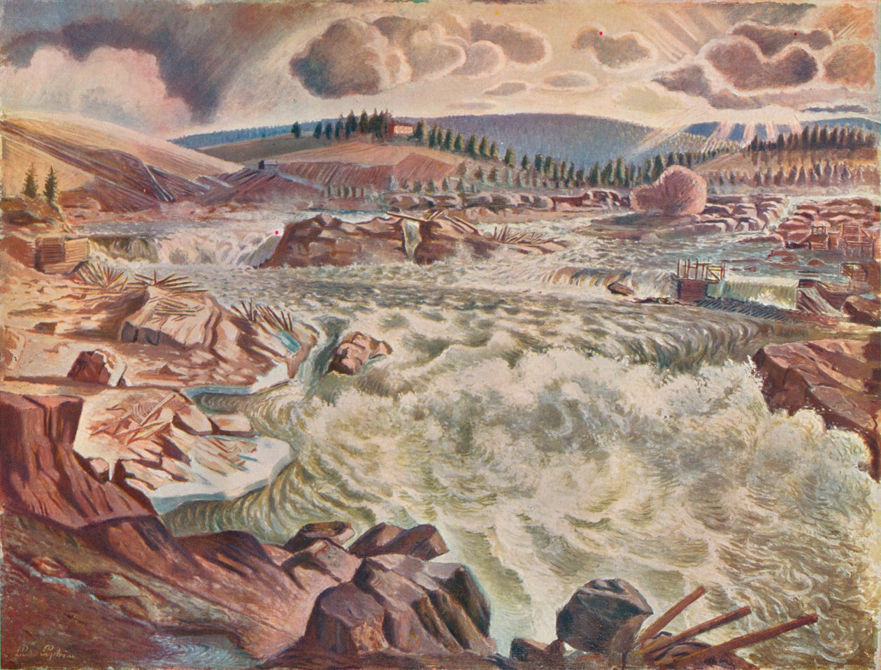 Cachoeira, c1900 1935. de Leander Engstrom