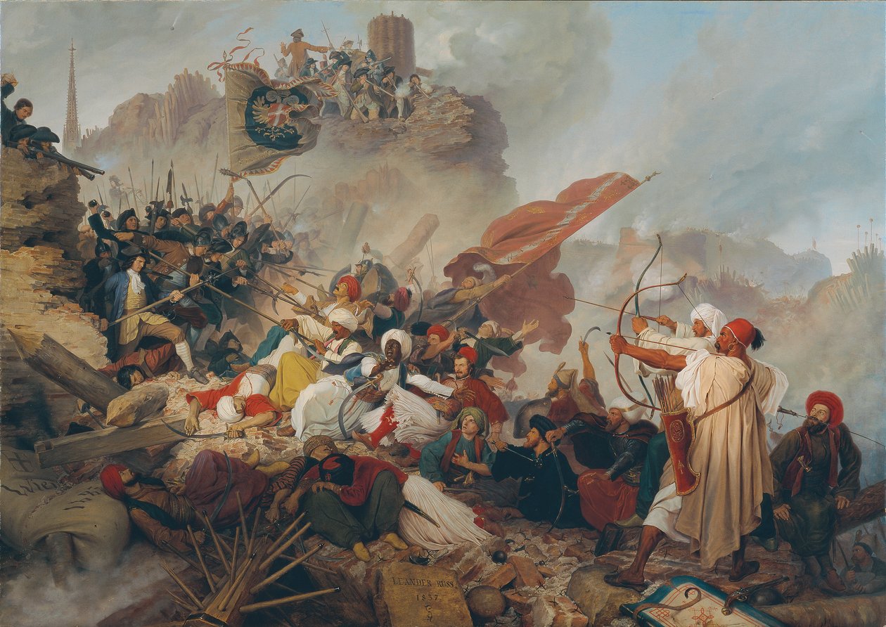 Tempestade dos Turcos no Bastião do Leão de Leander Russ