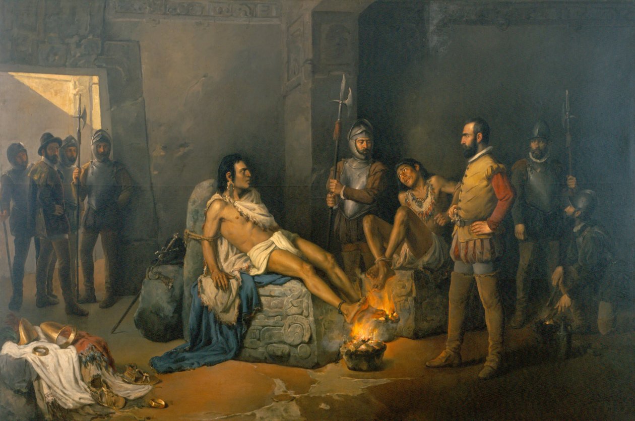 A tortura de Cuauhtémoc de Leandro Izaguirre
