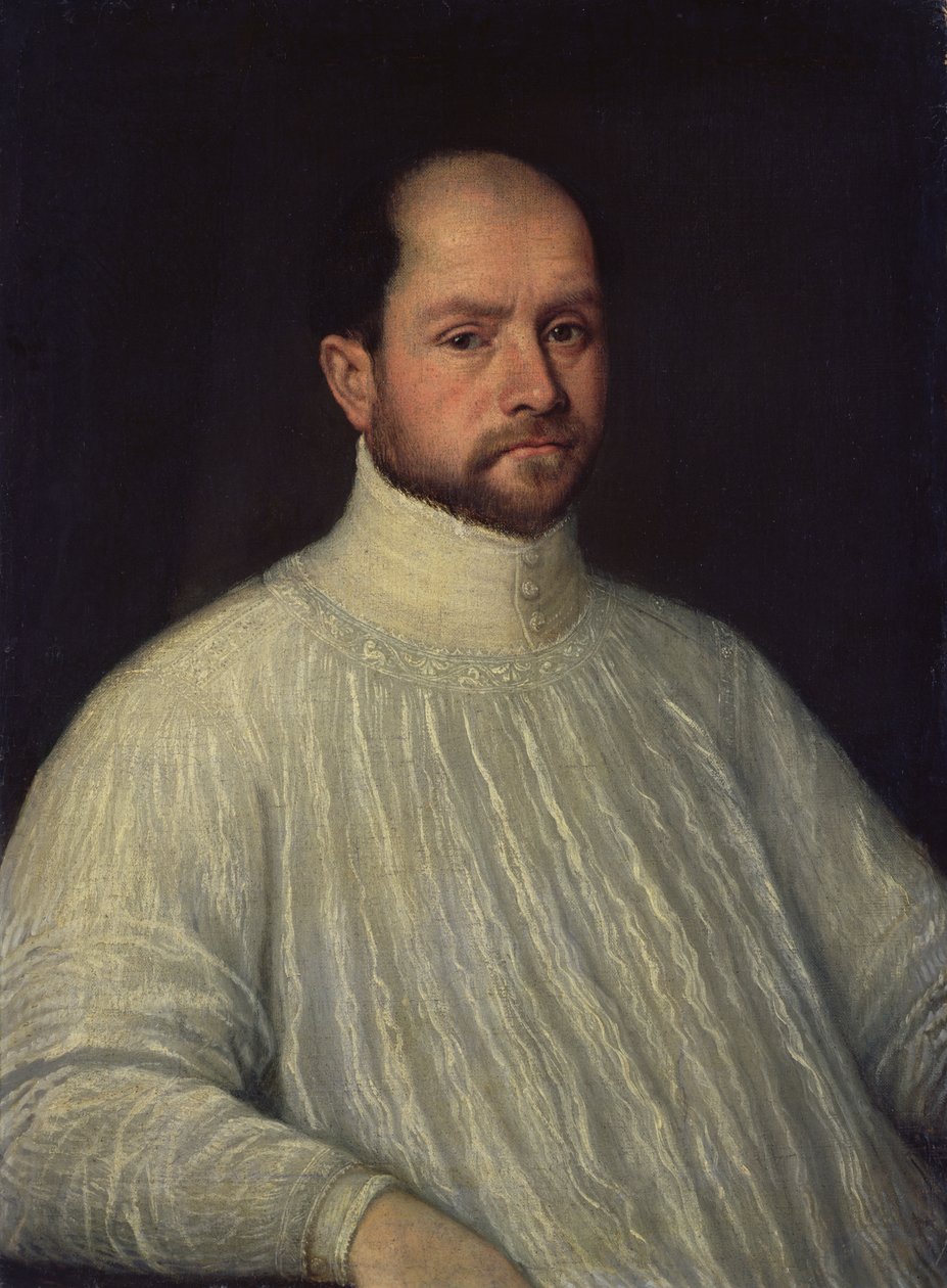 Um Eclesiástico, 1600-10 de Leandro da Ponte Bassano