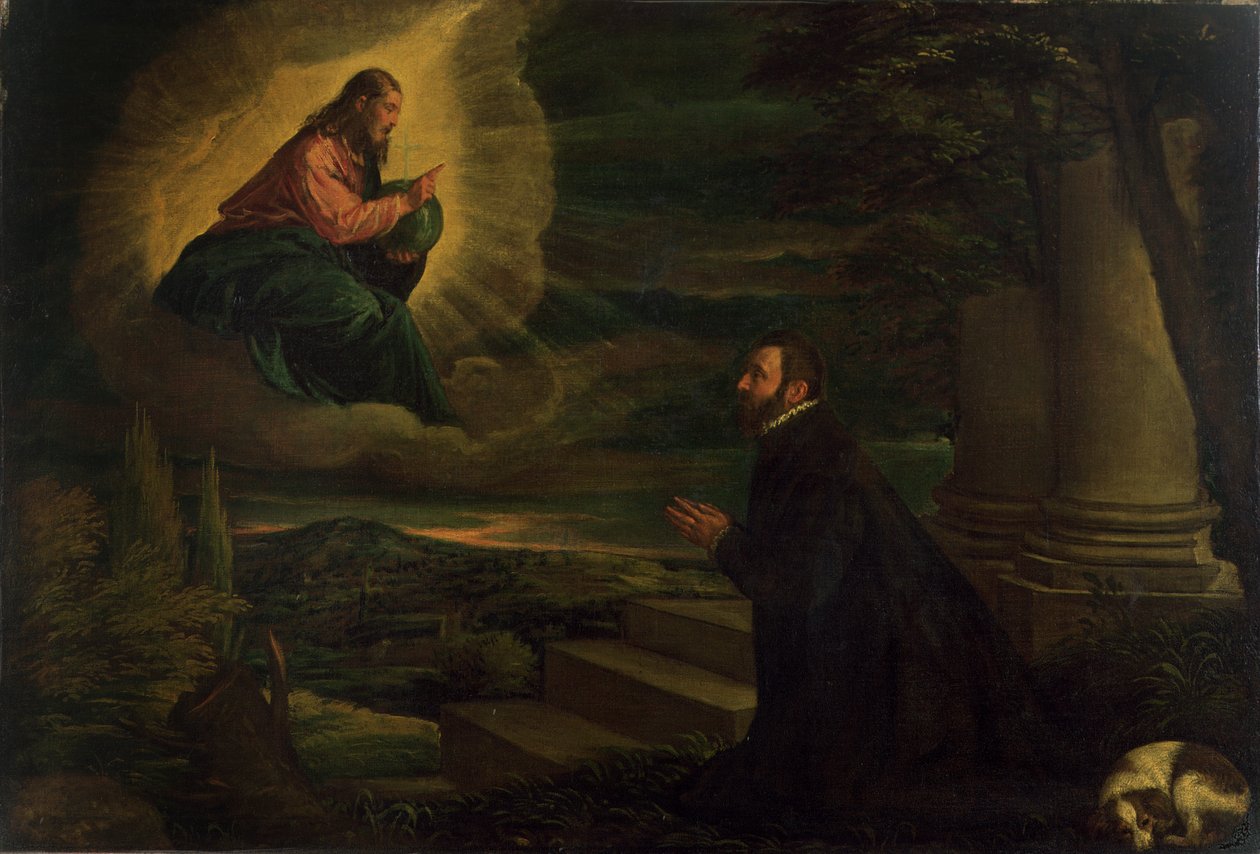 Cristo Aparecendo a um Nobre, c.1580 de Leandro da Ponte Bassano