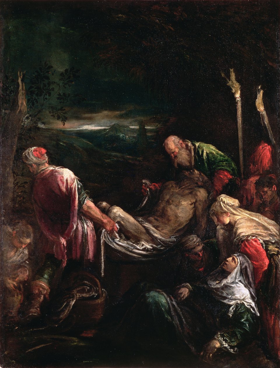 Sepultamento de Cristo, 1578-80 de Leandro da Ponte Bassano