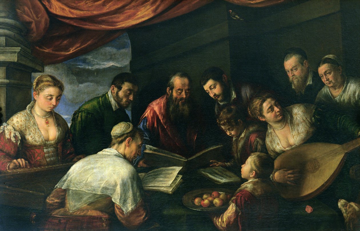 O Concerto, c.1590 de Leandro da Ponte Bassano