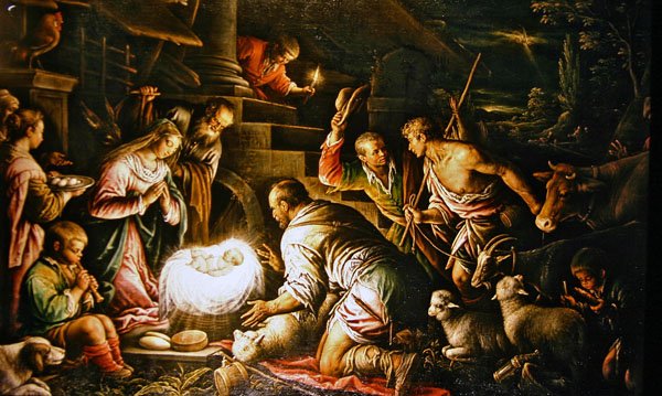 Adoração (óleo sobre tela) de Leandro da Ponte Bassano