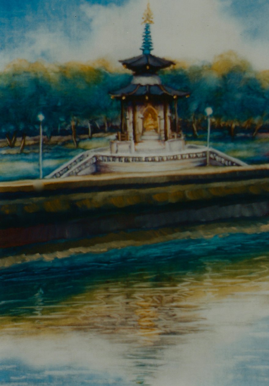 Peace Pagoda, 2005 (óleo sobre papel) Battersea Park de Lee Campbell