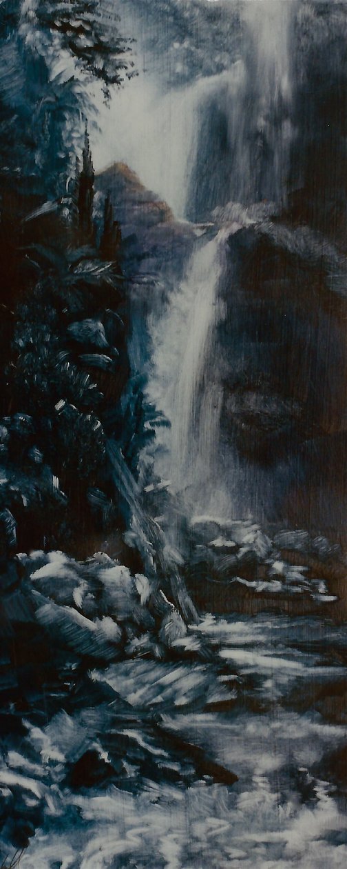 Cachoeira, 2000 (óleo sobre papel) de Lee Campbell