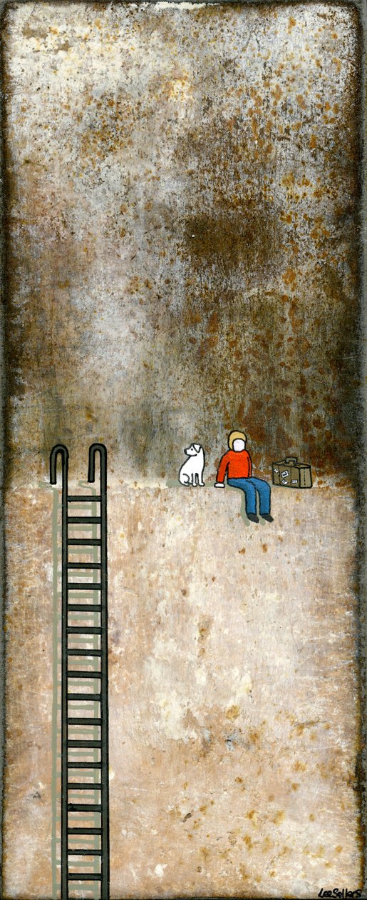 O começo de uma aventura selvagem, 2012, (acrílico e tinta no metal) de Lee Sellers