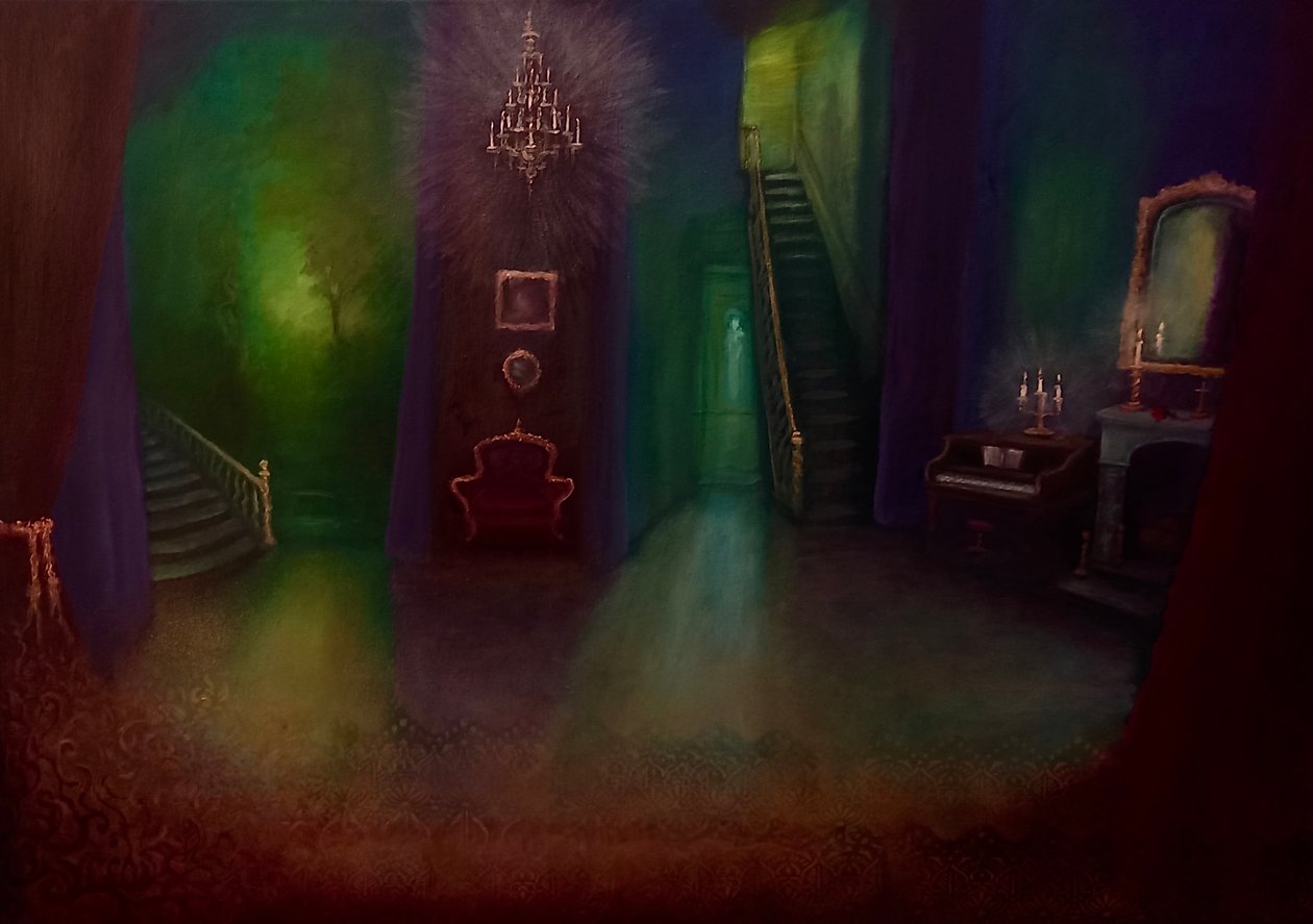Arsénico e renda velha, 2024 (óleo sobre tela) de Lee Campbell