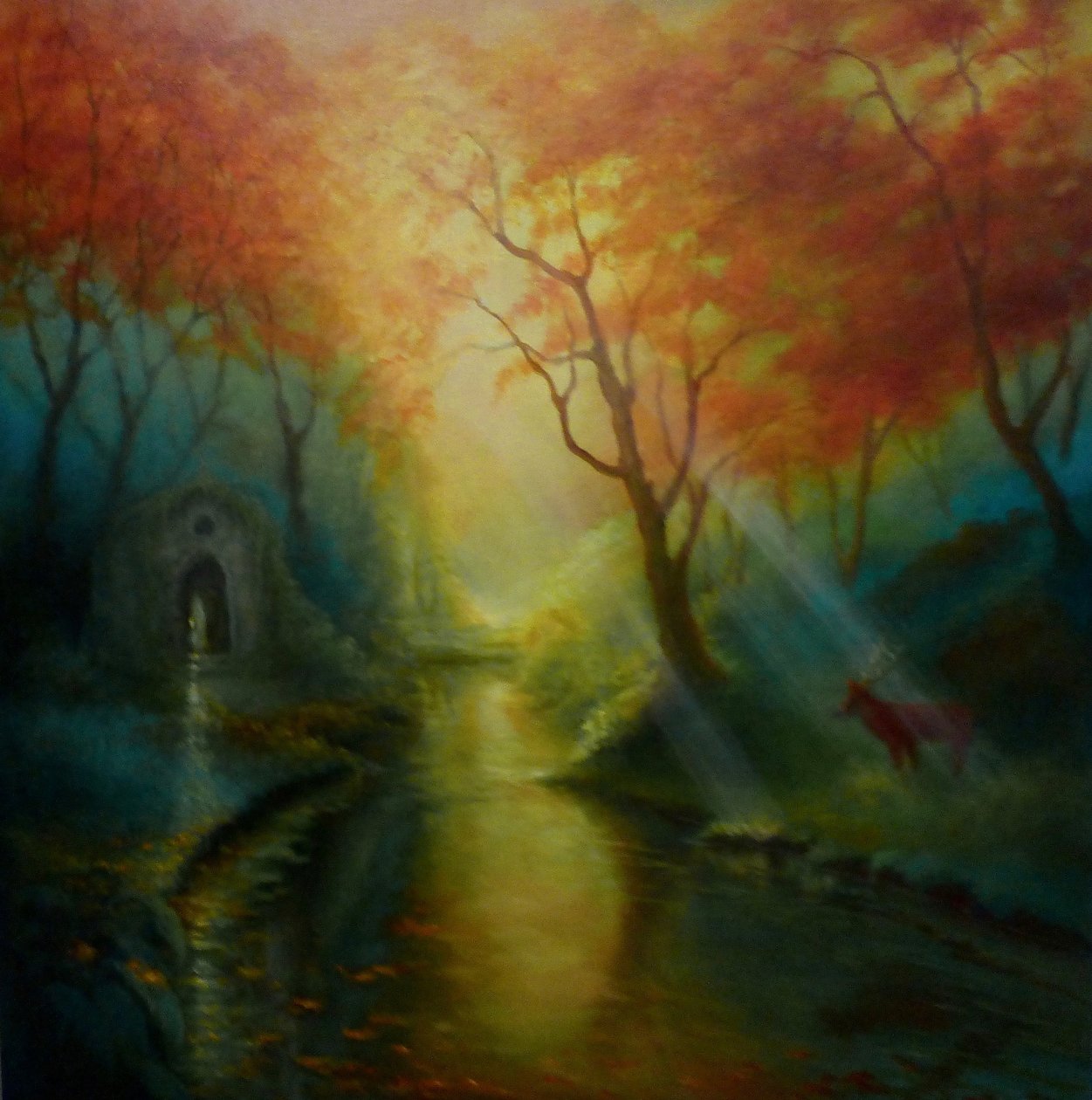 Druanitia, Rainha dos Druidas, 2024 (óleo sobre tela) de Lee Campbell