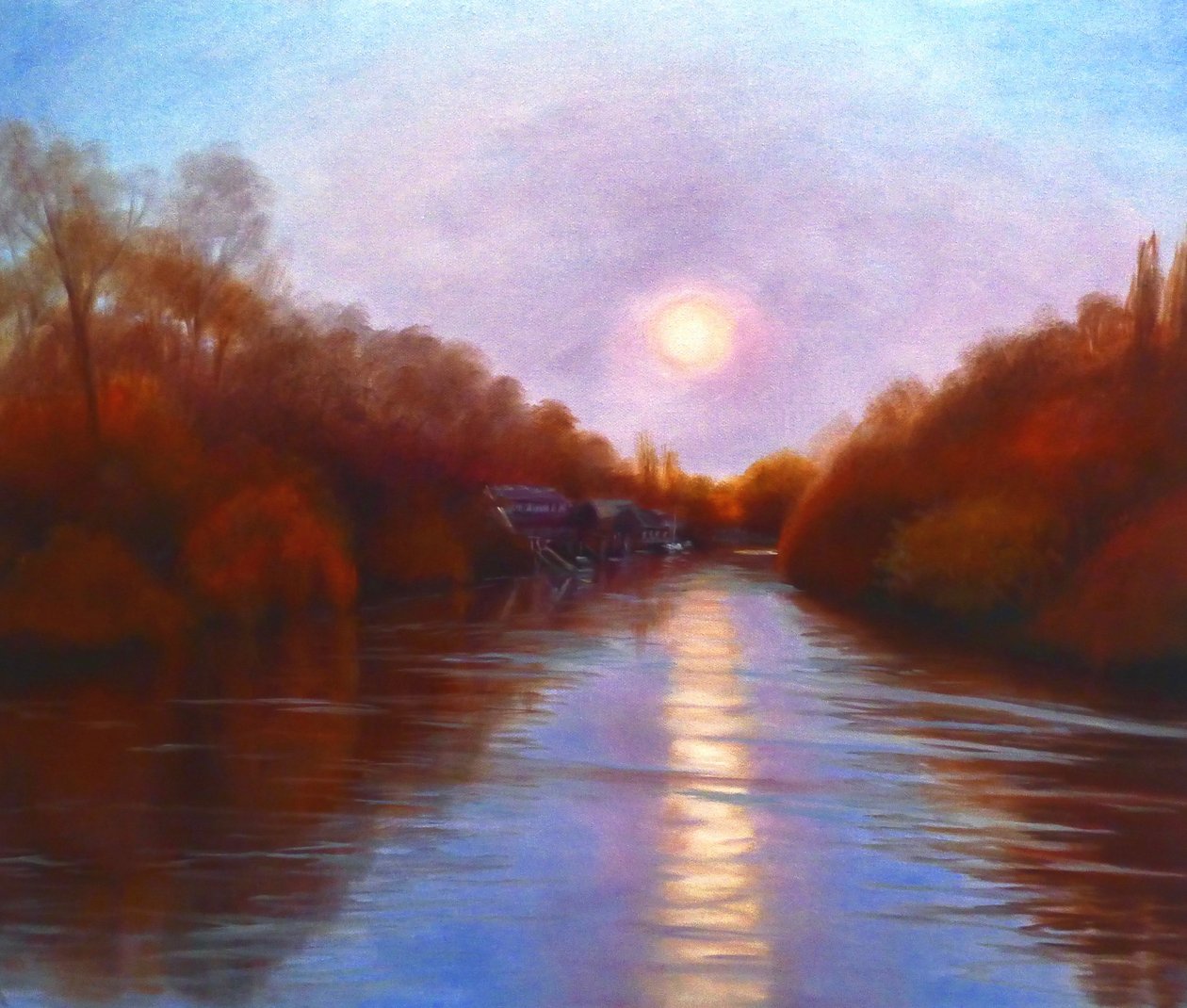Reflexões da ilha de Eel Pie, 2023 de Lee Campbell
