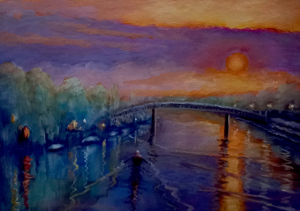 Torta de Enguia Pôr do Sol, 2021 de Lee Campbell