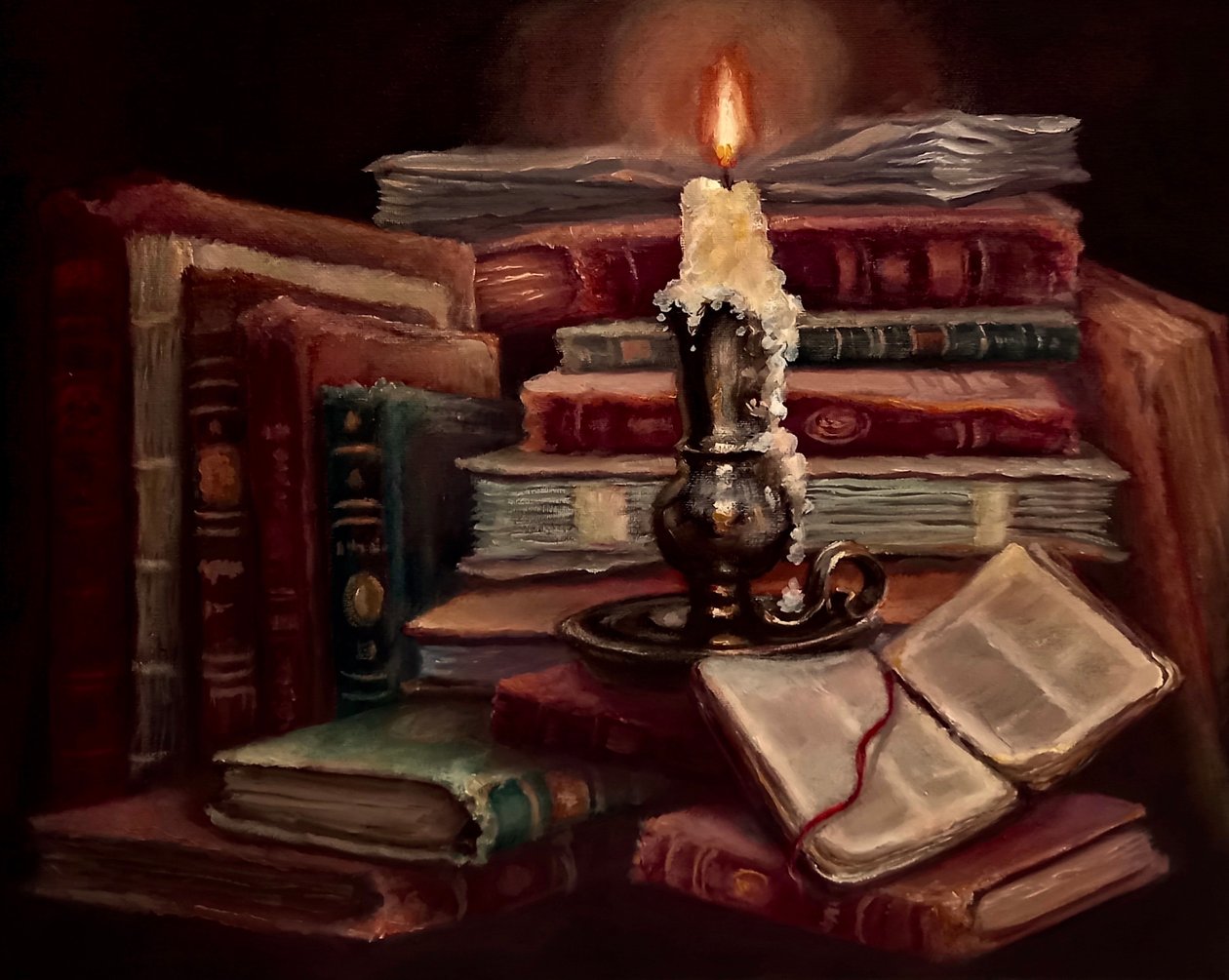 Lambent Seeker, 2024 (óleo sobre tela) de Lee Campbell