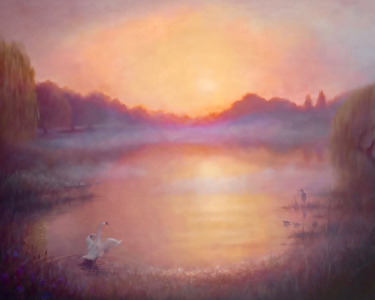 Manhã de Misty River, 2023 de Lee Campbell