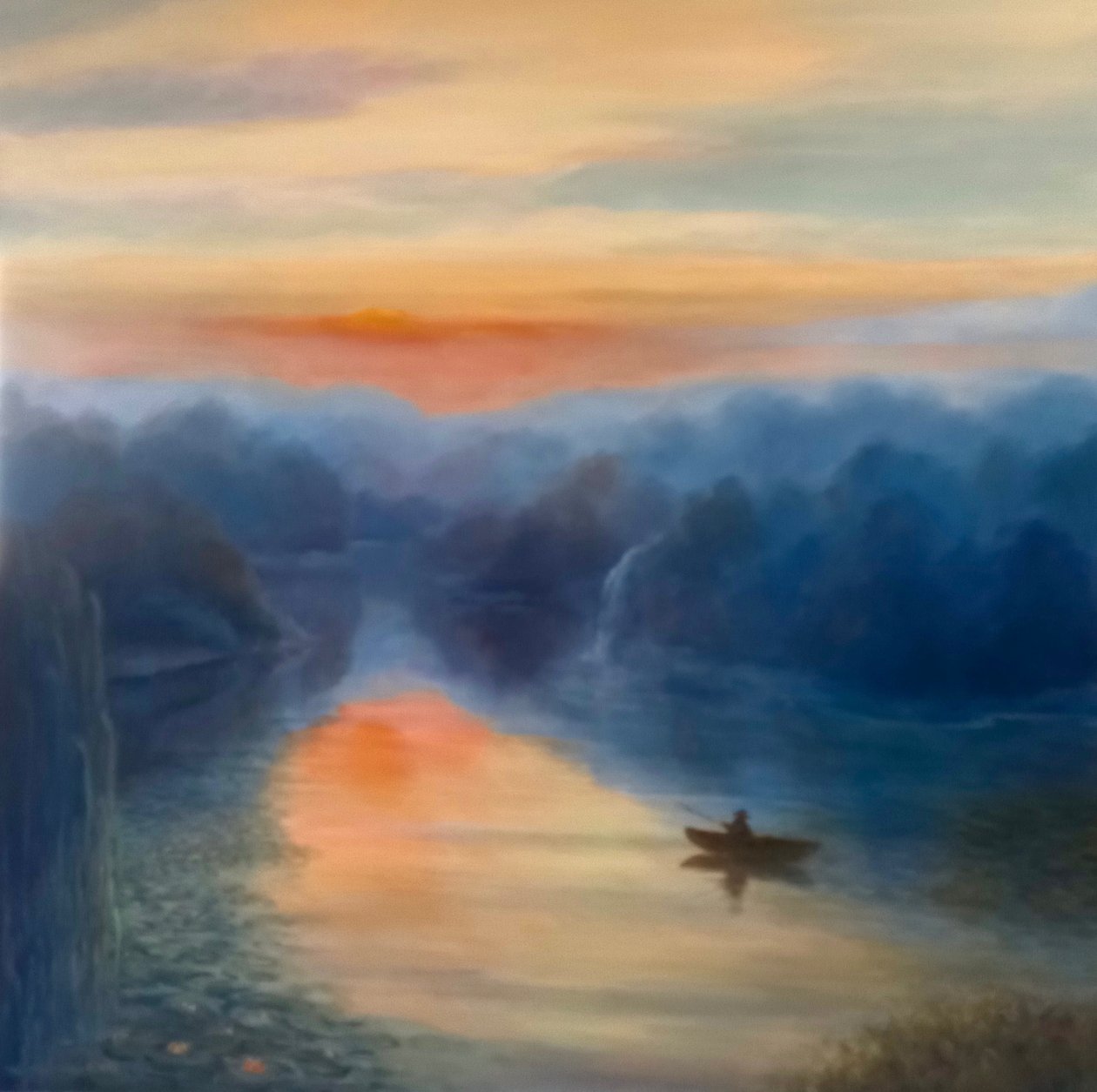 Reflexões matinais, 2021 (óleo sobre tela) de Lee Campbell