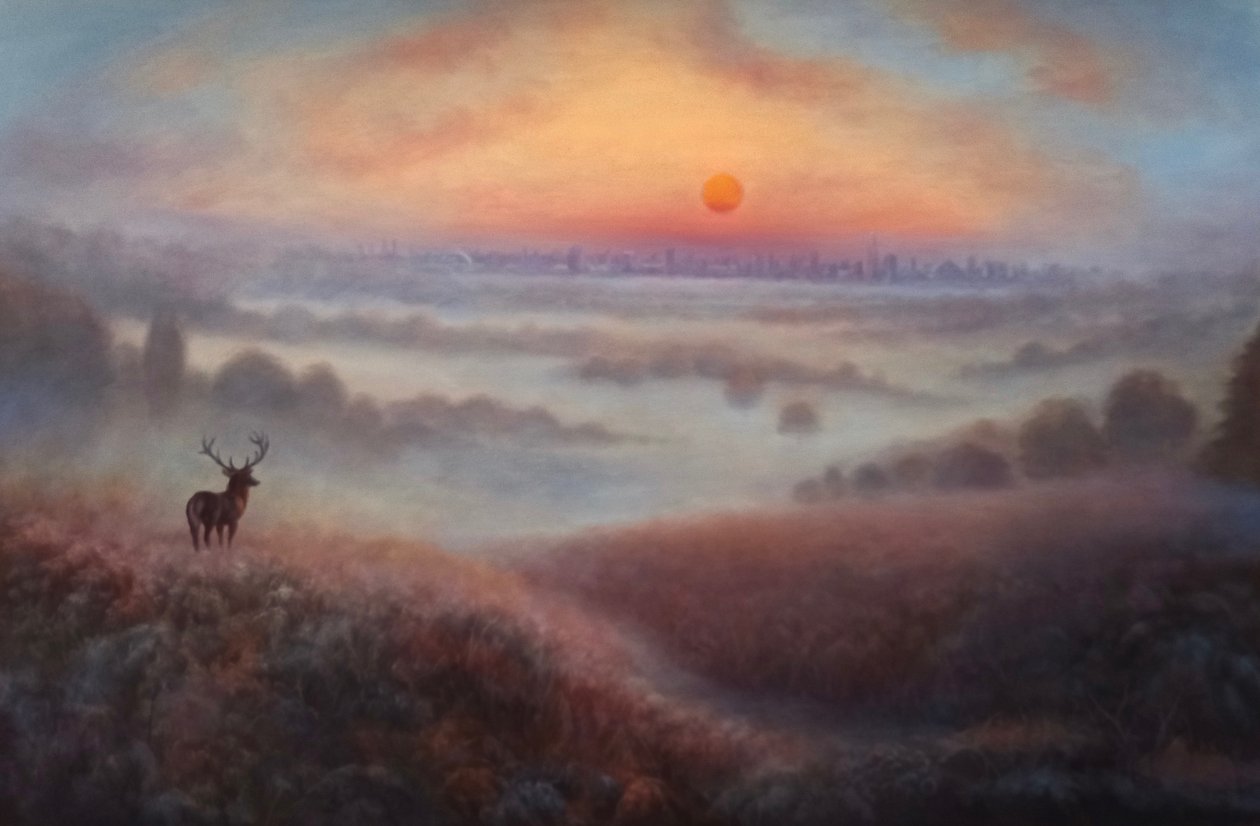 Richmond Dawn, 2021 (óleo sobre tela) de Lee Campbell