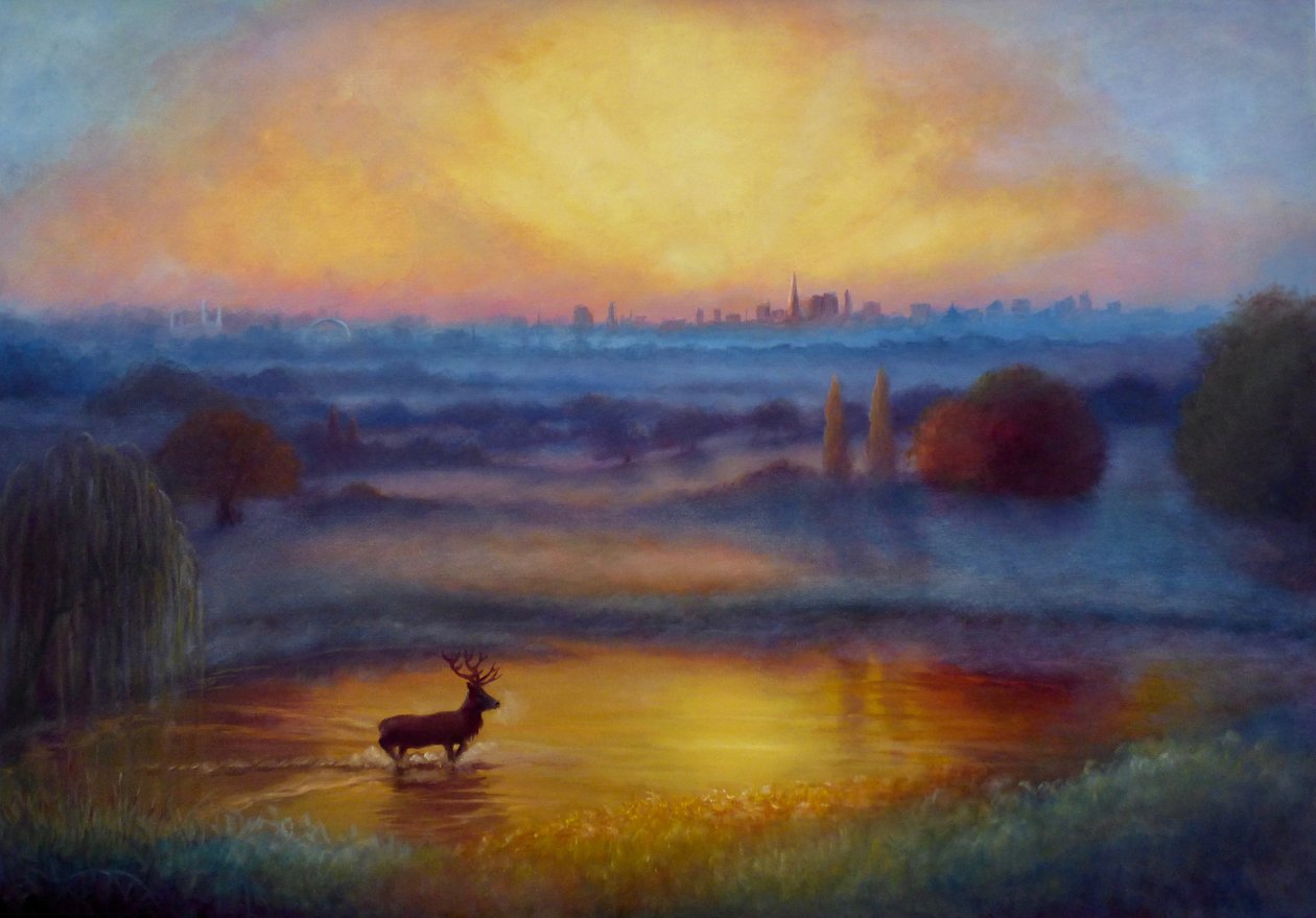 Primeira luz do Richmond Park, 2023 de Lee Campbell