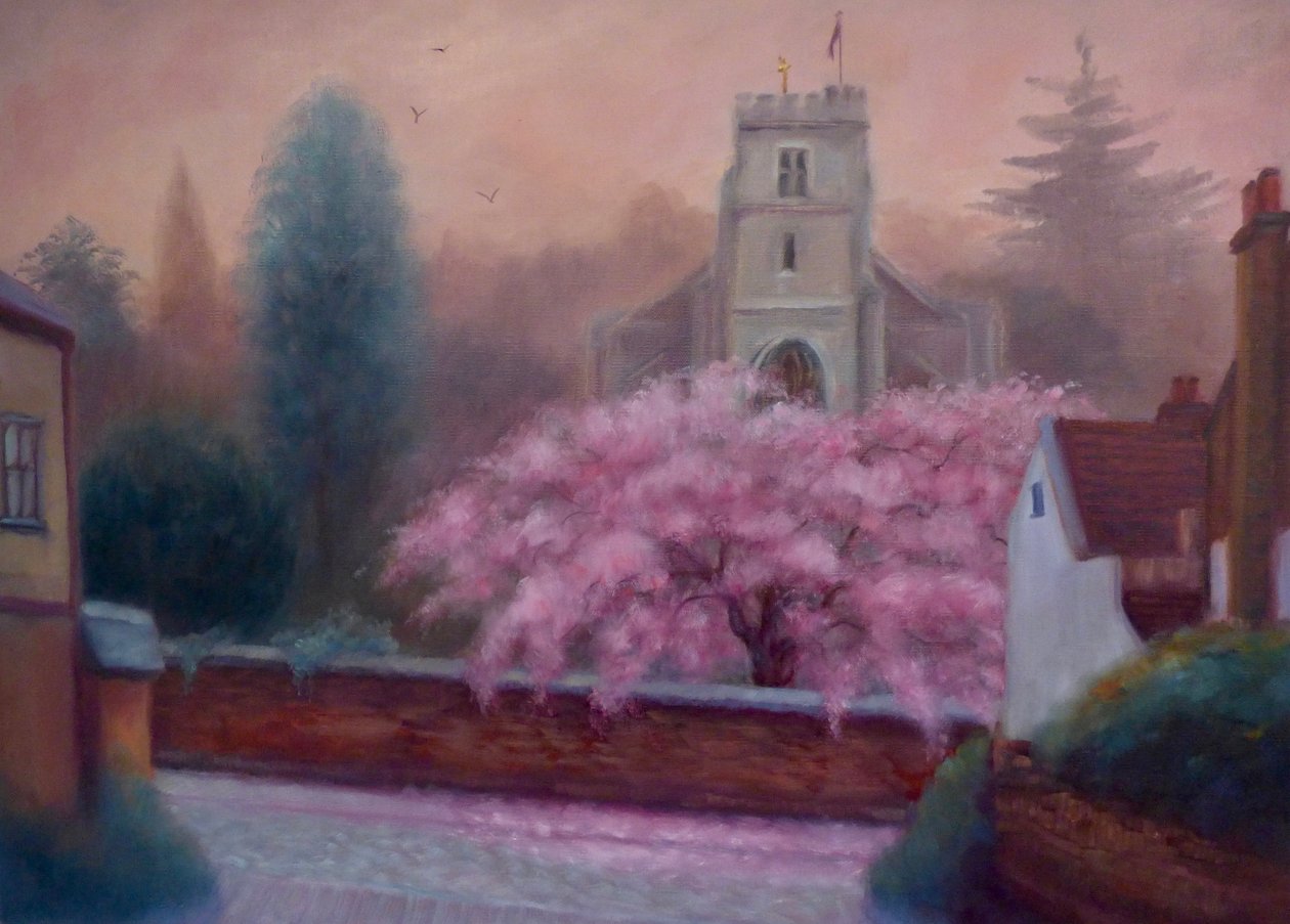 St Marys Spring, 2019, (óleo sobre linho) de Lee Campbell