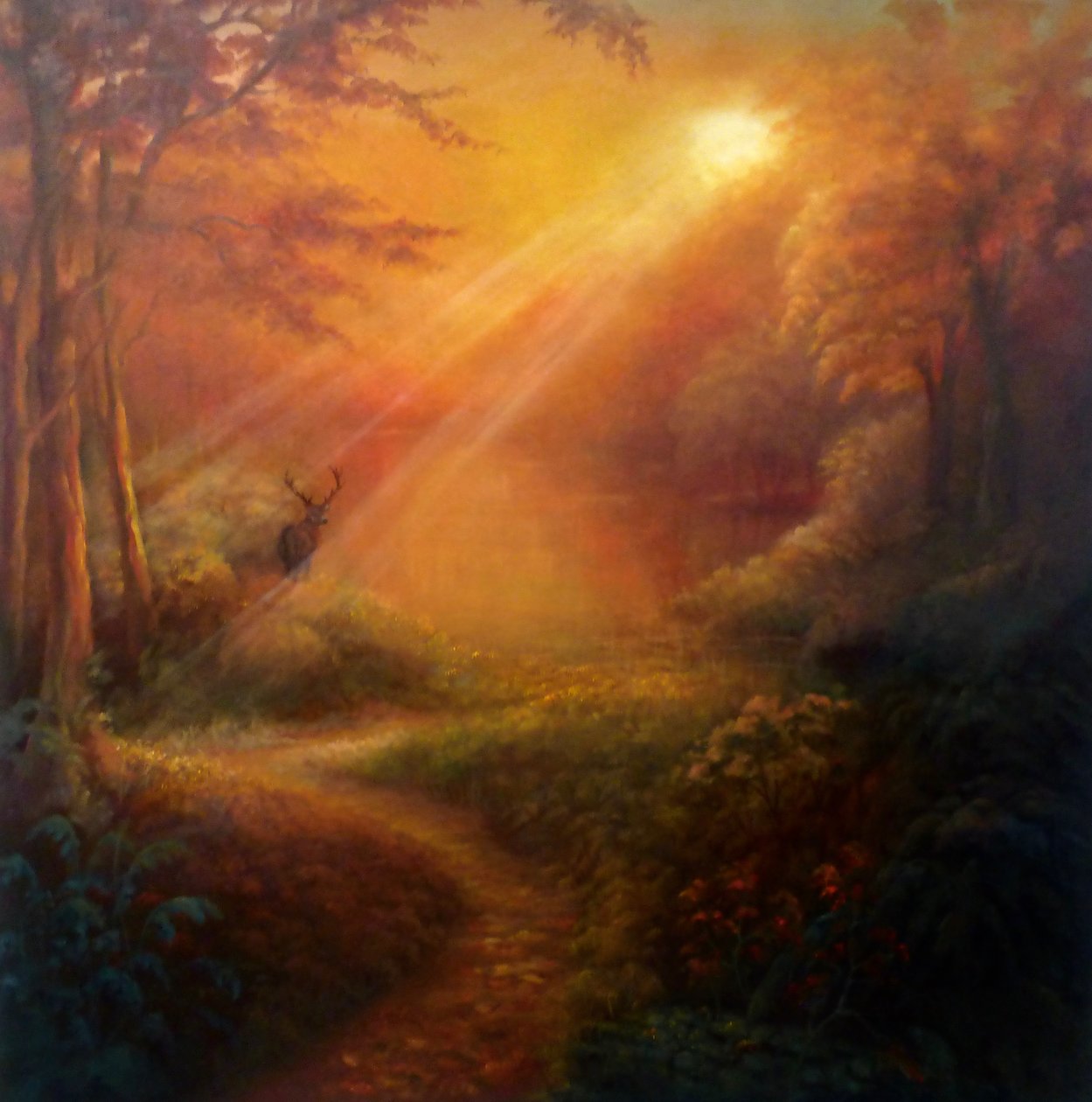 O Despertar, 2022 (óleo sobre tela) de Lee Campbell
