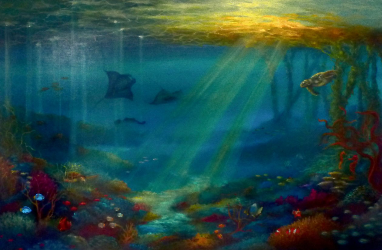Raios Tropicais; 2020; (óleo sobre tela) de Lee Campbell