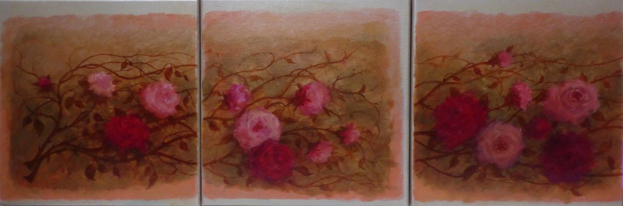 Rosas vitorianas, 2024 (óleo sobre tela) de Lee Campbell