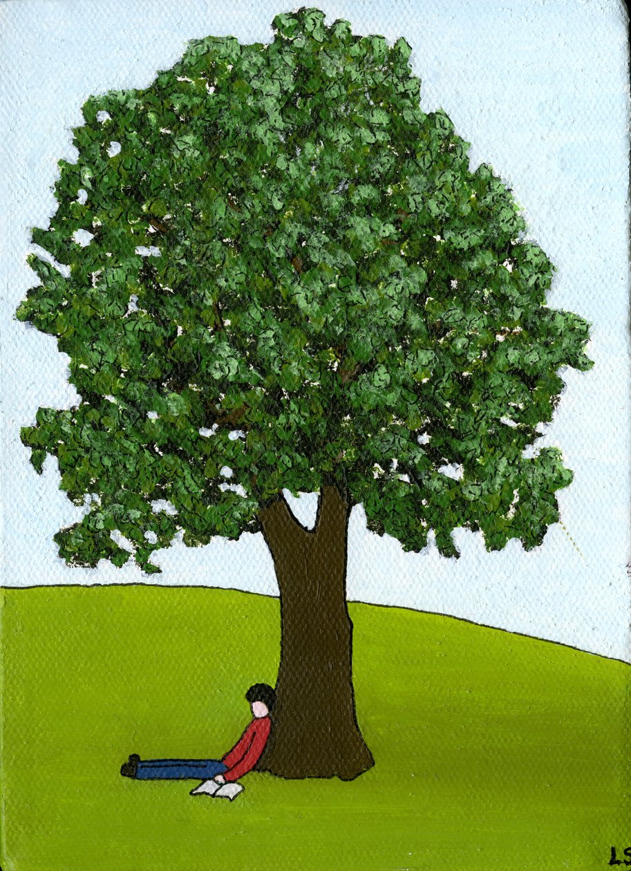Dias Preguiçosos, 2015, (Acrílico e Tinta sobre Tela) de Lee Sellers