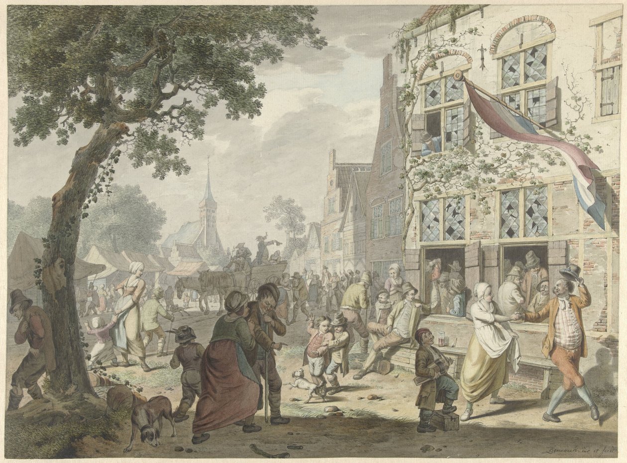feira da vila de Leendert Overbeek