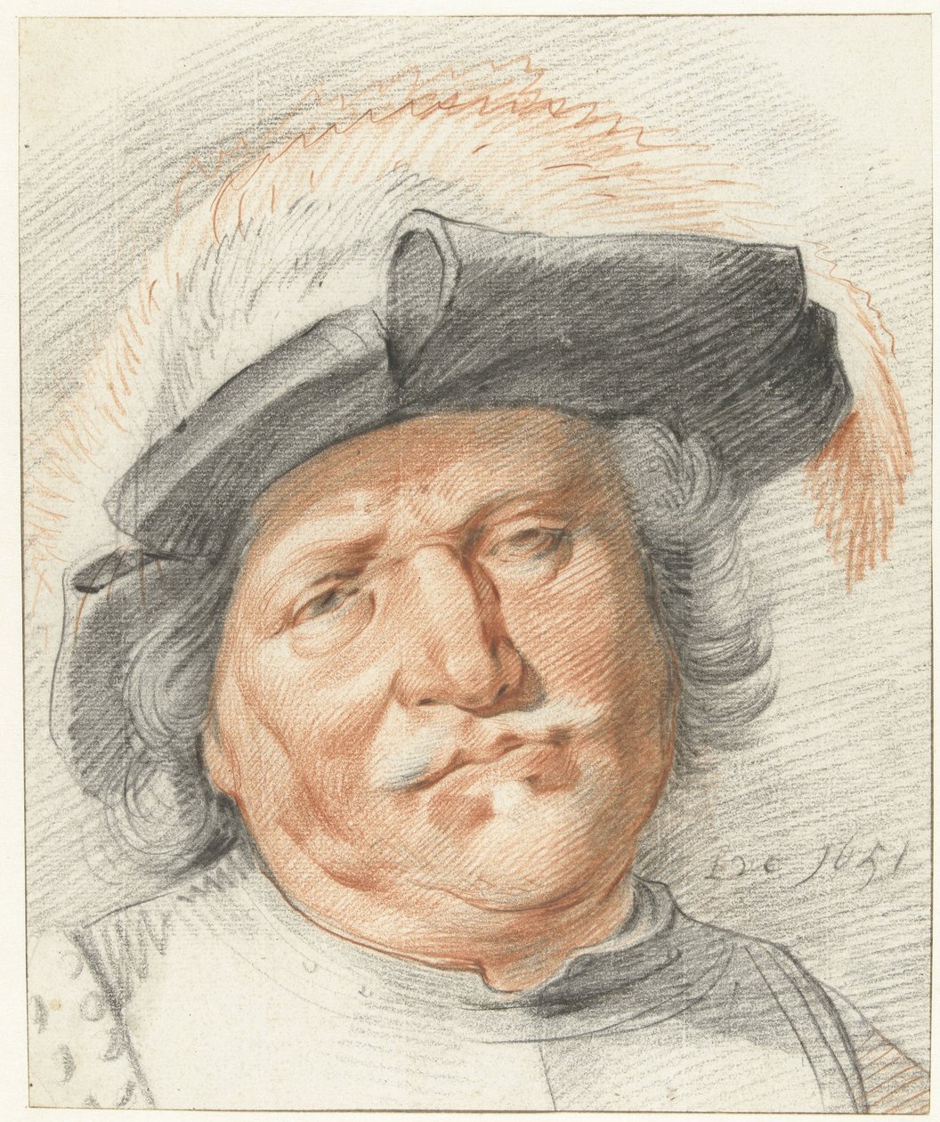 Cabeça de um homem de Leendert van der Cooghen
