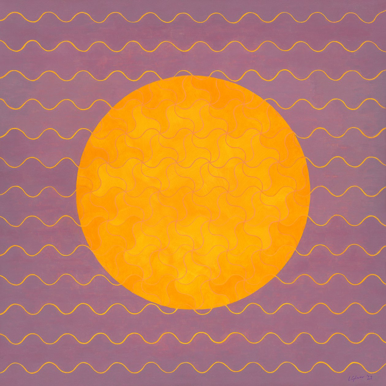 Summer Sunrise, 2022 (acrílico sobre tela) de Leigh Glover