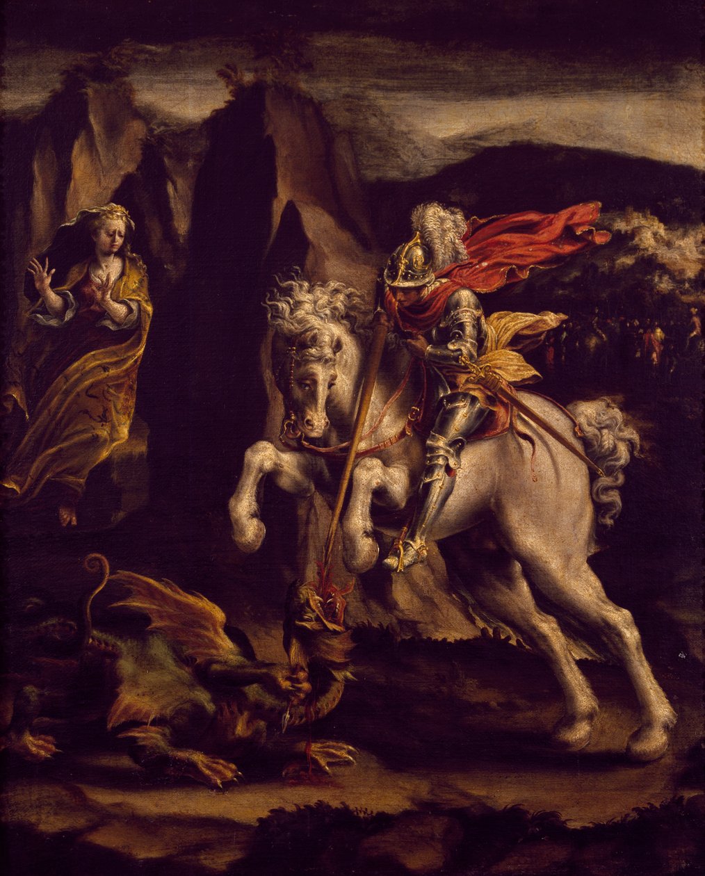 São Jorge e o dragão de Lelio Orsi da Novellara