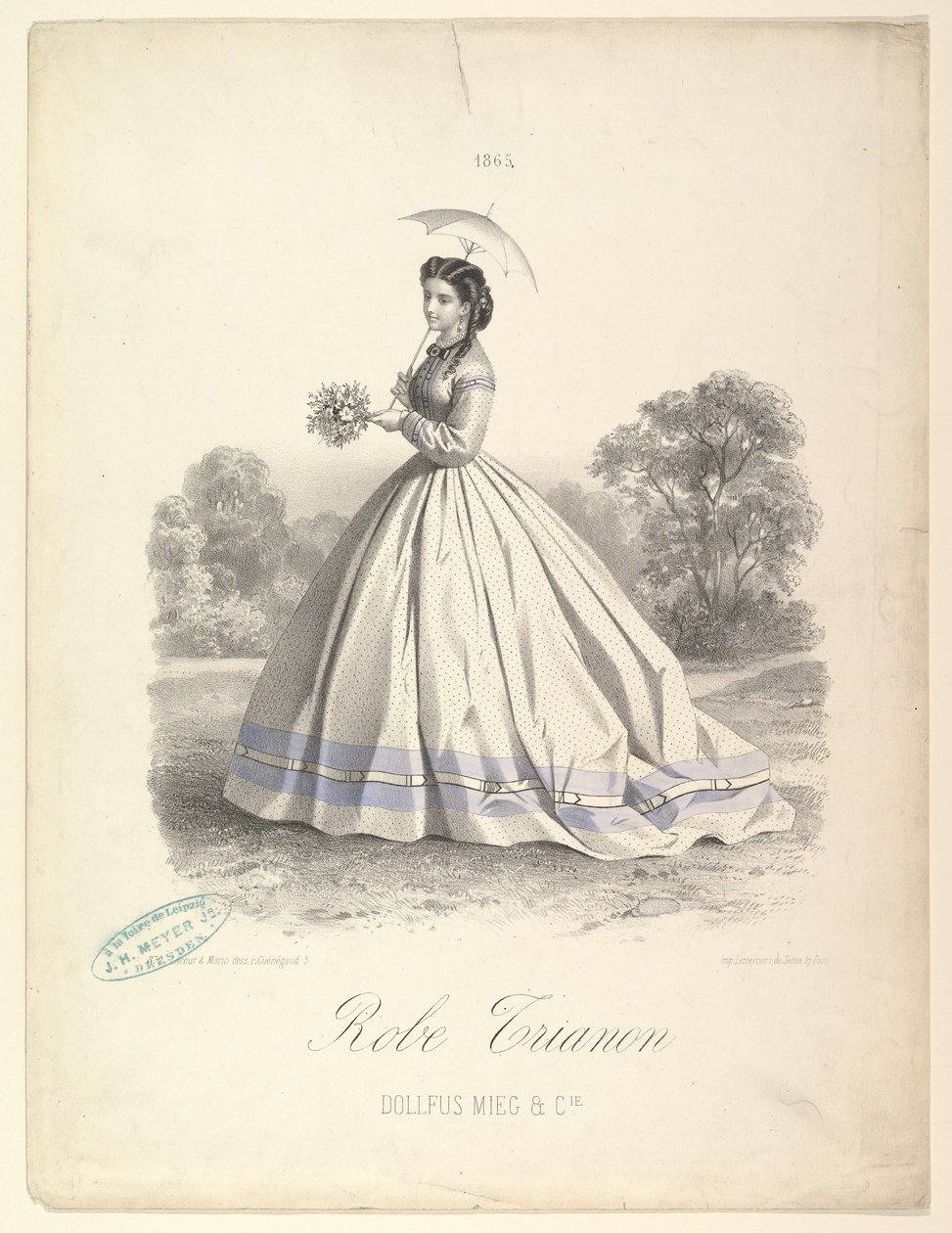 Robe Trianon, Dollfus Mieg & Cie, 1865. de Lemercier et Compagnie