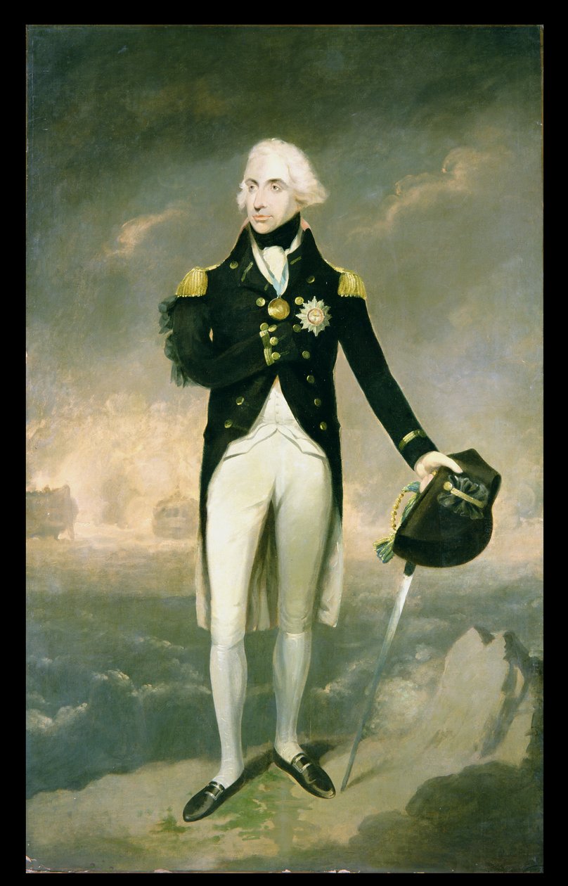 Retrato de Lord Nelson com Santa Cruz além de Lemuel Francis Abbott