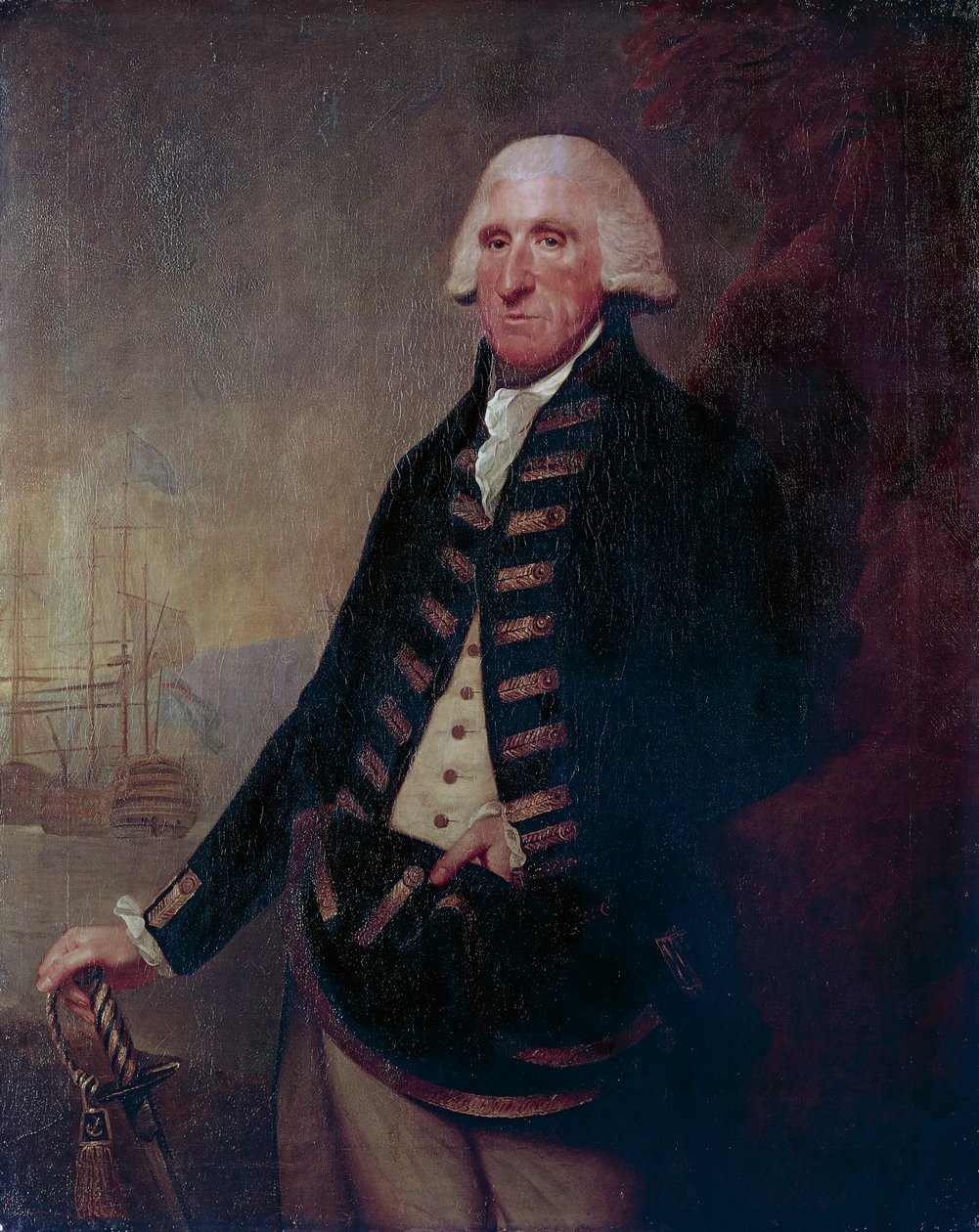 Retrato de Sir Samuel Hood, I Visconde Hood (Butleigh de Lemuel Francis Abbott