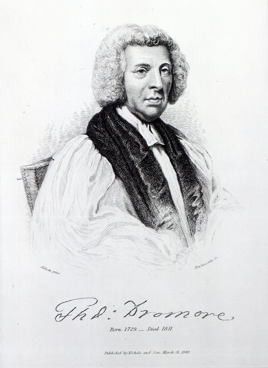 Thomas Percy, Bispo de Dromore, gravado por John Hawksworth, 1848 de Lemuel Francis Abbott