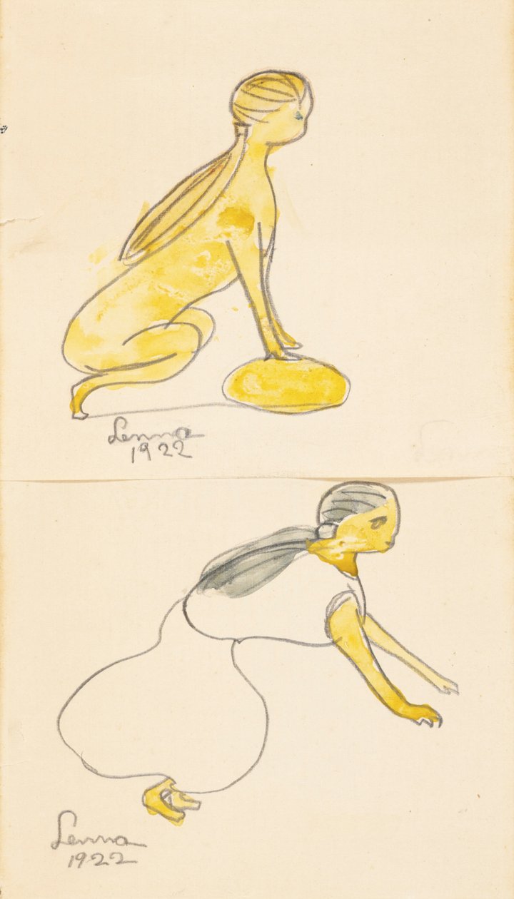 Duas Figuras – Esfinge de Lenna Glackens