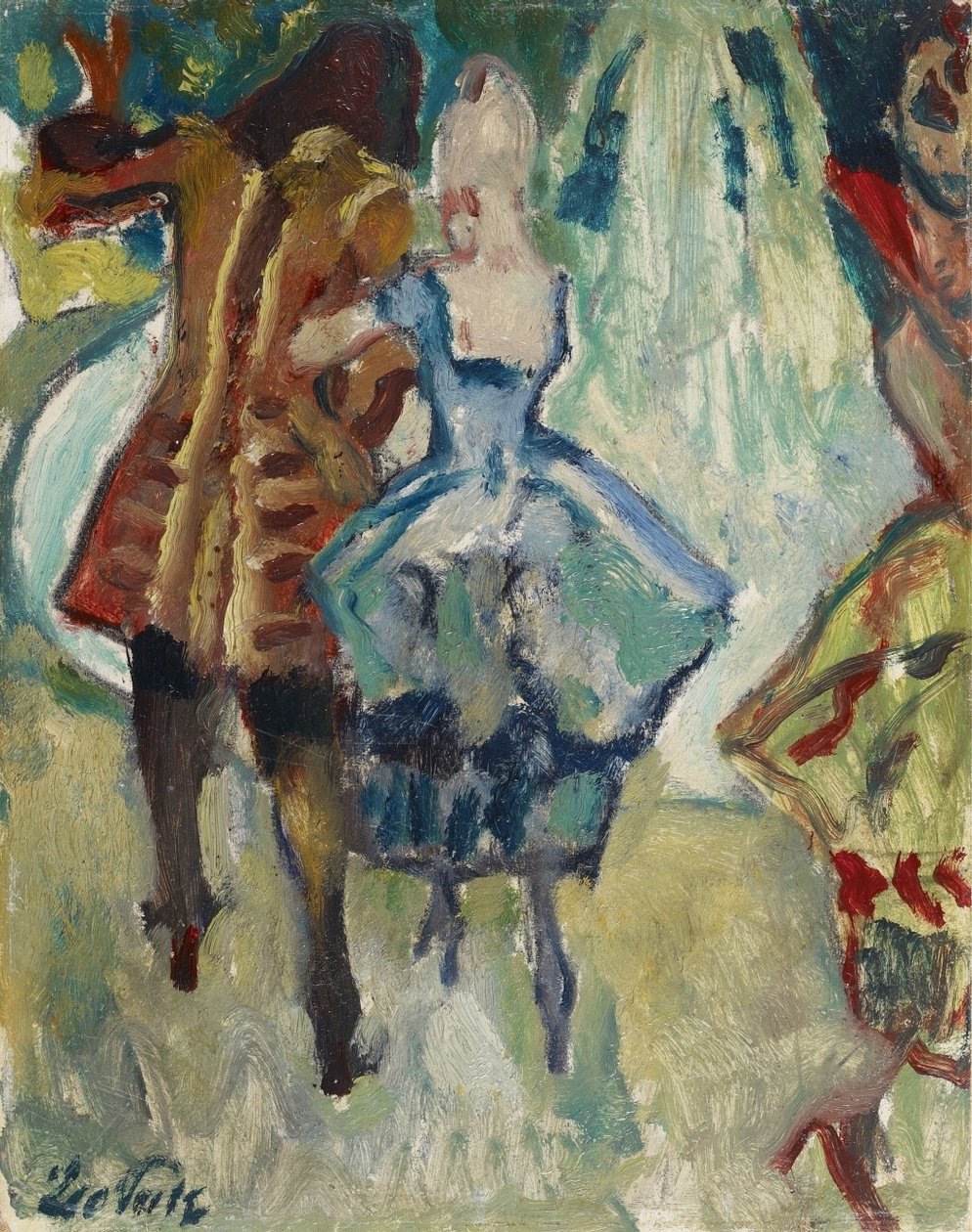 Festa de jardim, estudo de Leo Putz