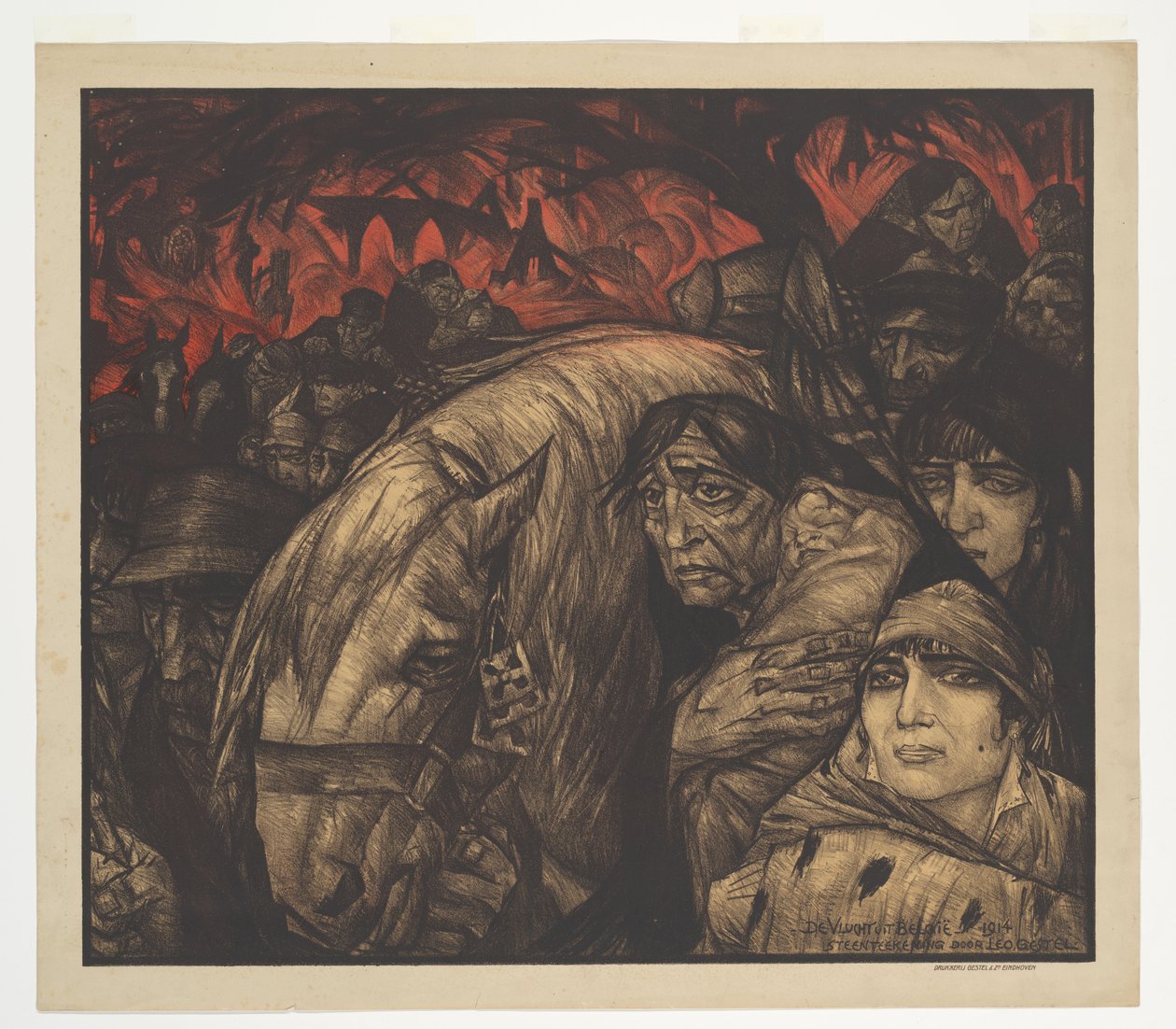 O voo da Bélgica (título original sobre o objecto) de Leo Gestel (signed by artist)