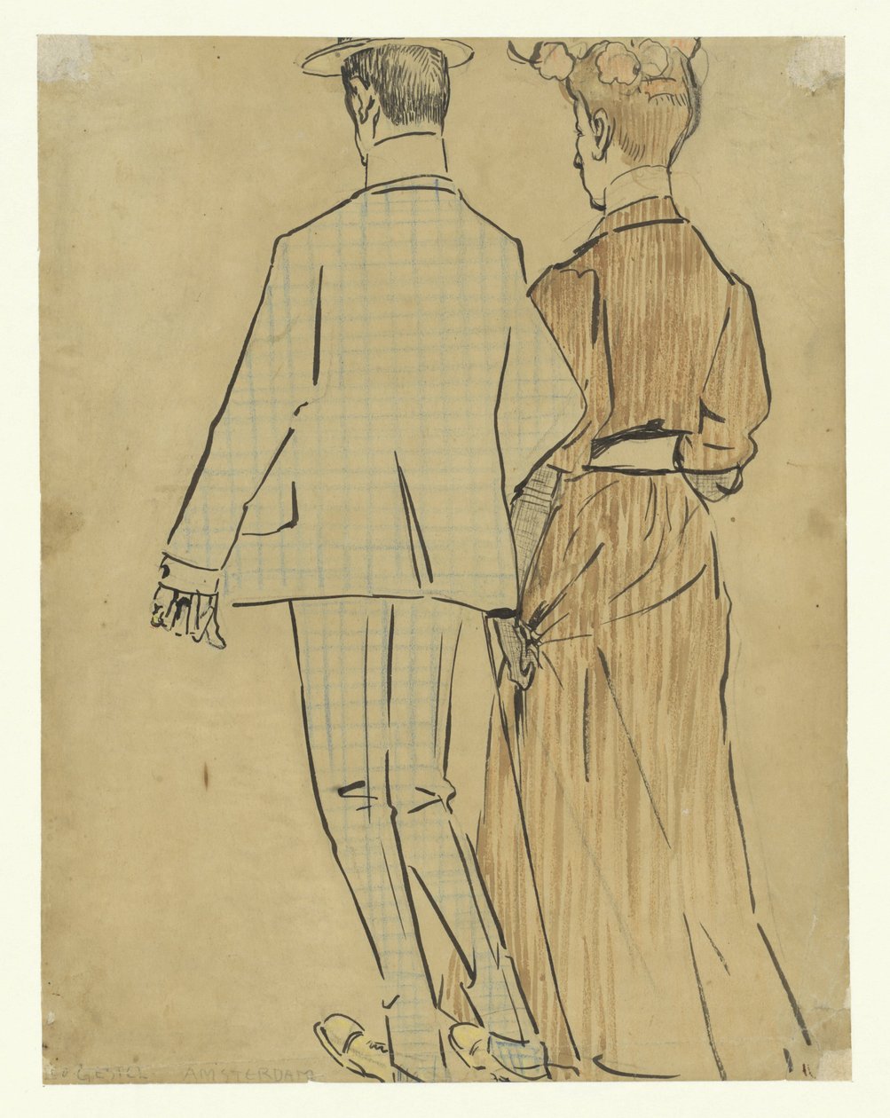 casal ambulante de Leo Gestel (signed by artist)