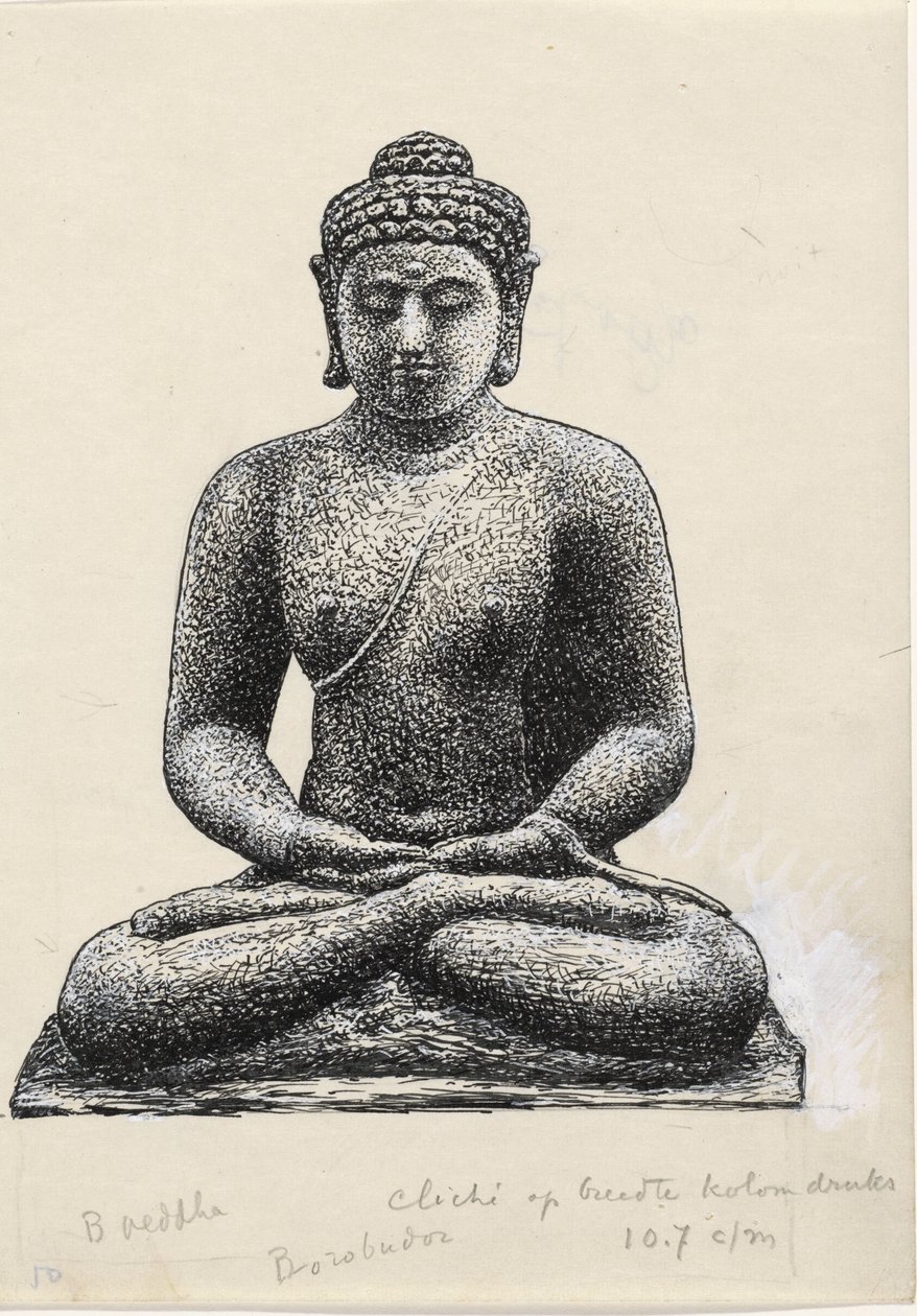 Buda sobre o Borobudur de Leo Gestel